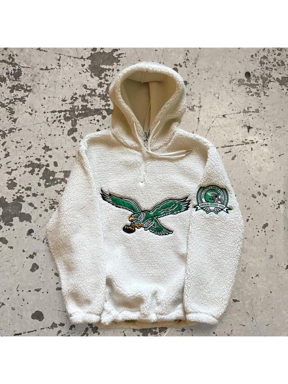 Womens Fleece Philadelphia Eagles Hooded Sweatshirt Size S
